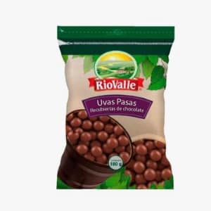 Uvas pasas recubiertas con chocolate x 100 Gr COD: 2009